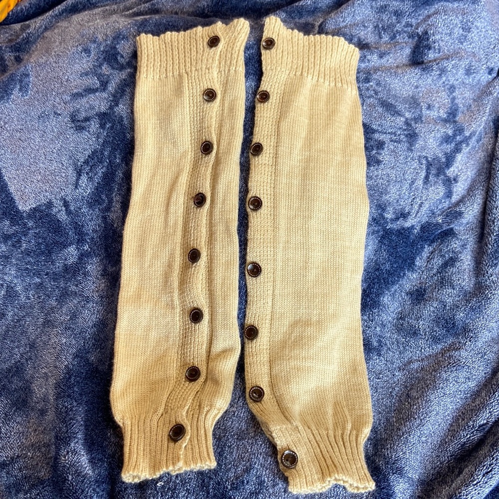 Tan leg warmers